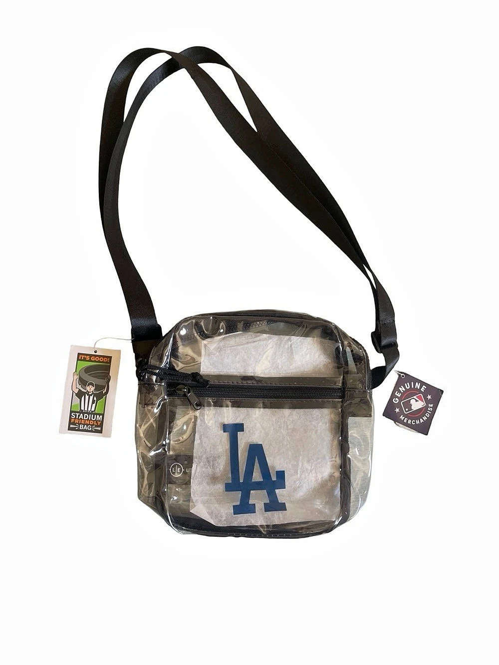NWT MLB Los Angeles Dodgers Clear Crossbody Stadium Bag Sideline Purse